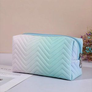 Makeup Brush Bag (Blue/Green)